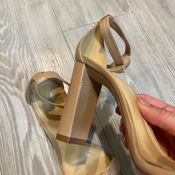 Alexandre Birman Clarita Block Leather Sandal in Nude Size 37 - Picture 10 of 11